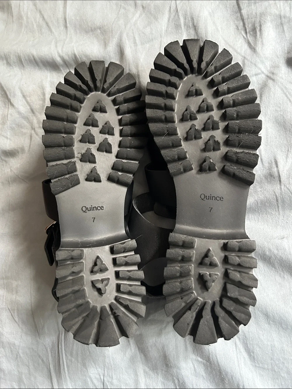 Quince Black Fisherman Sandals